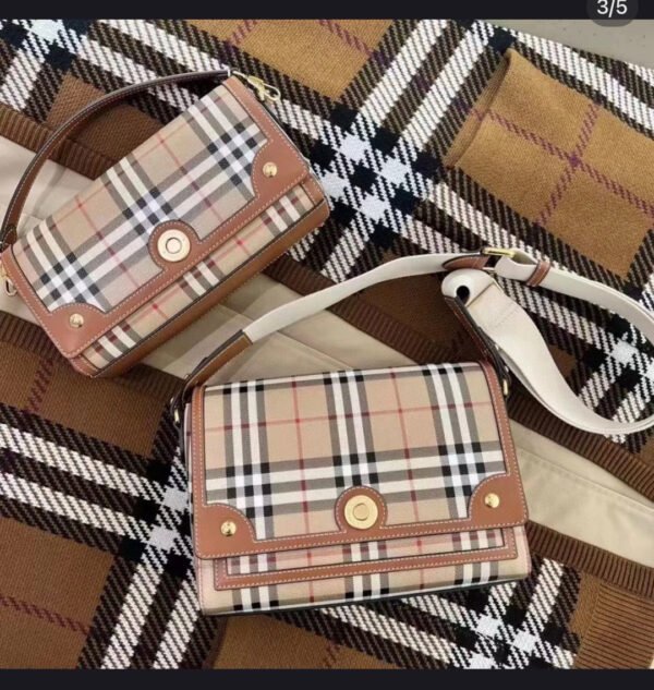 Burberry Note Vintage Check Bag - Image 4